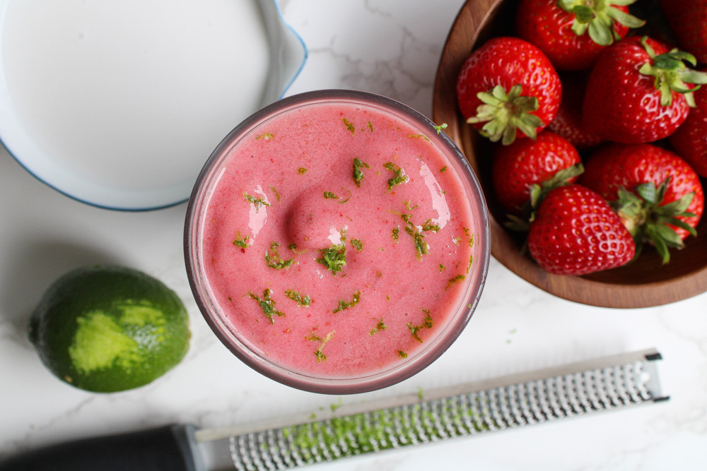 Indulge in the Sweetness Roasted Strawberry Milkshake with Buttermilk